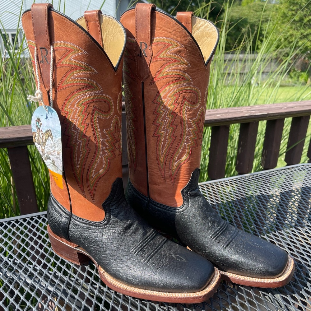 R Watson Smooth quill ostrich boot